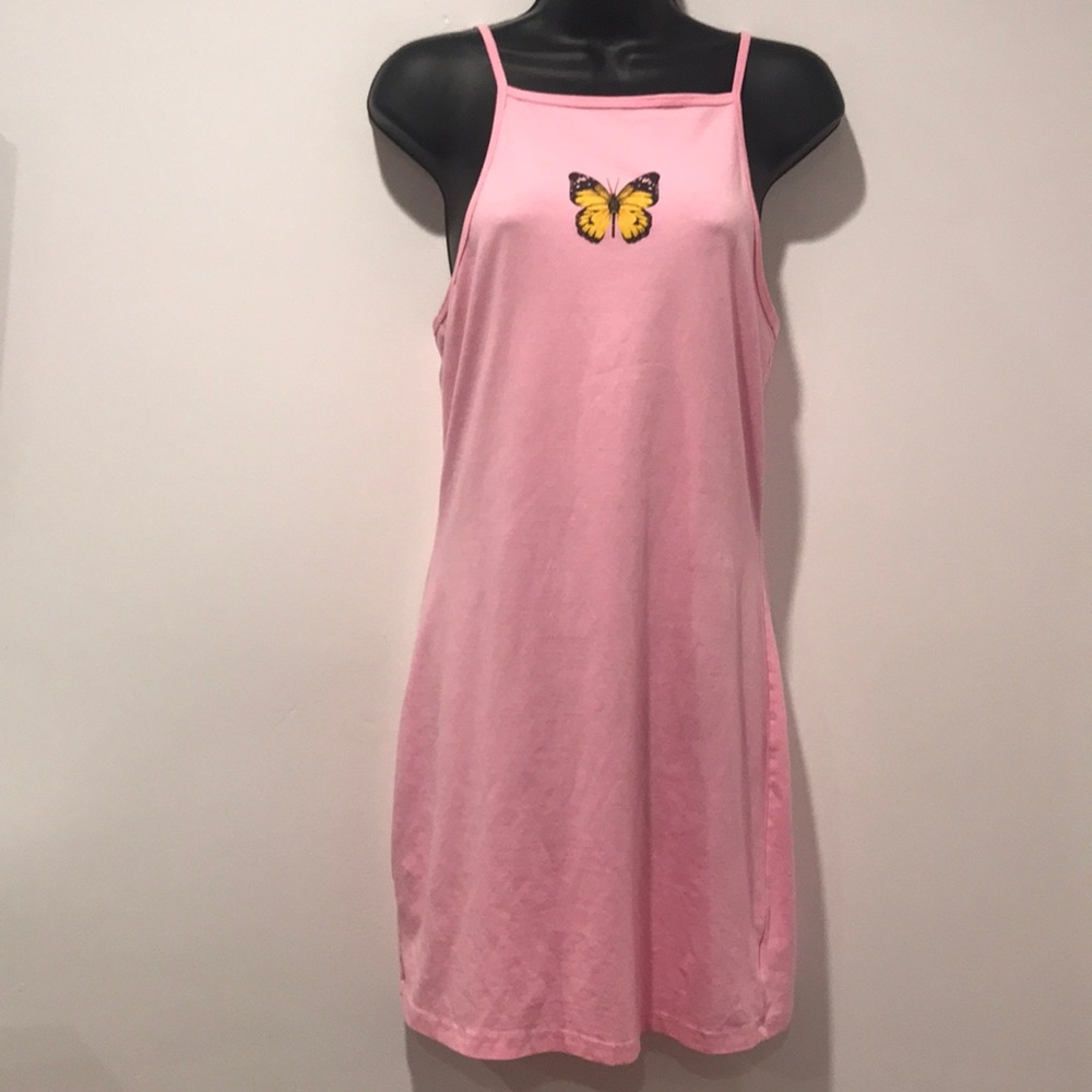 TRULY MADLY DEEPLY BUTTERFLY HALTER DRESS